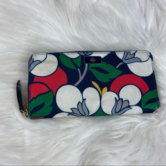 kate spade Handbags - Kate Spade Floral Multi-color Zip-Around Wallet
